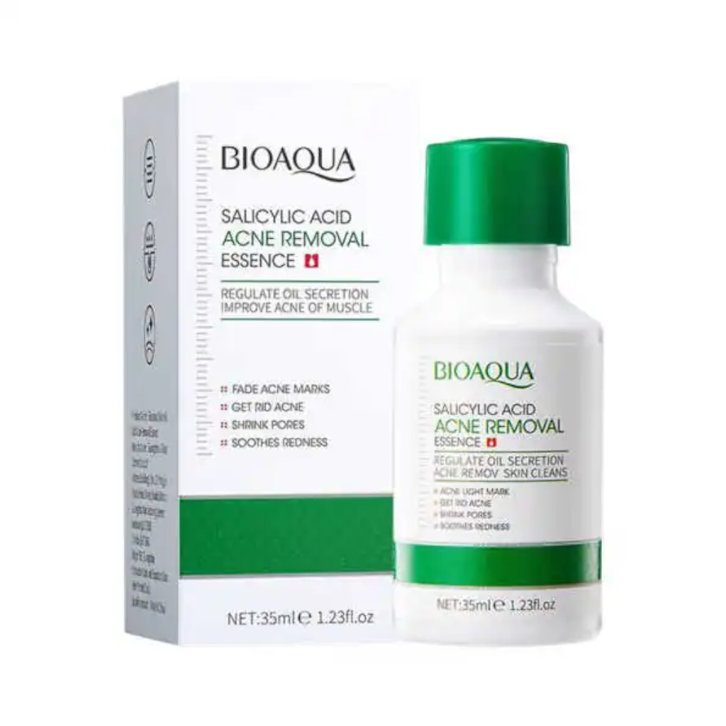 Serum Anti Acné con Ácido Salicílico Reparador de Poros de Bioaqua Esencia
